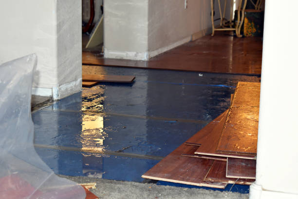 Professional Emergency Water Damage Restoration technician working in Kaukauna, WI